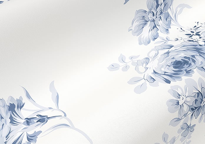 Shabby Chic by Rachel Ashwell Sunbleached Floral (Blackout), China Blue - Roller Blind - Image 4